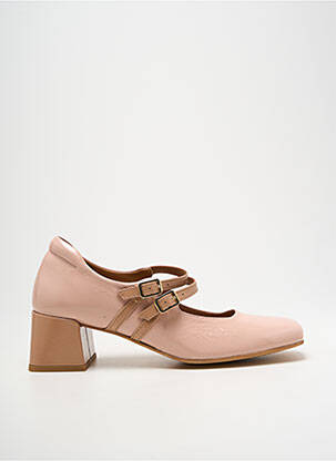 Escarpins tissage satiné talon de 4 à 6cm rose CASTA femme