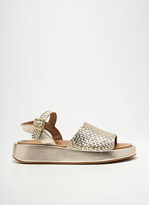 Sandales/nu pieds matière lisse talon de 4 à 6cm or JB MARTIN femme