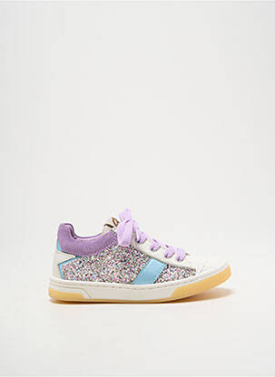 Baskets tissage tissage pailleté bout rond violet STONES AND BONES fille