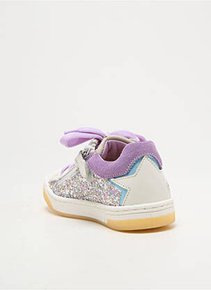 Baskets tissage tissage pailleté bout rond violet STONES AND BONES fille