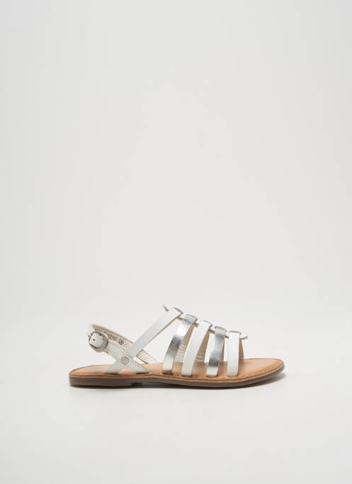 Sandales/Nu pieds argent KICKERS pour fille