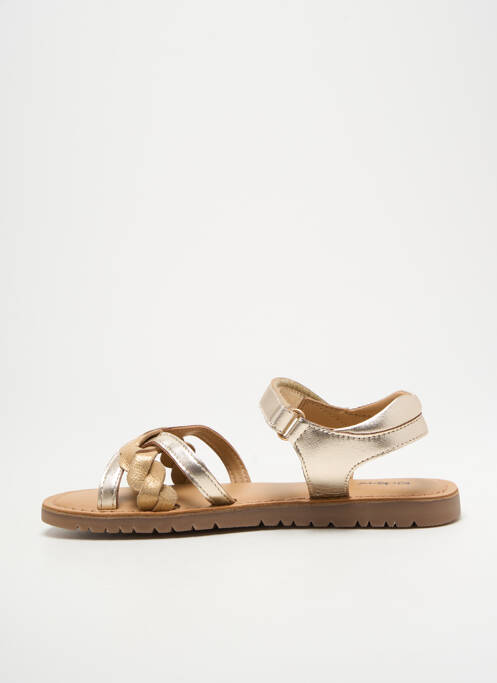 Sandales/Nu pieds or KICKERS pour fille