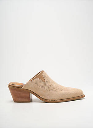 Mules/sabots type de semelle amortissante talon de 4 à 6cm beige CASTA femme