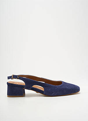 Sandales/nu pieds type de semelle amortissante talon de 4 à 6cm bleu JB MARTIN femme