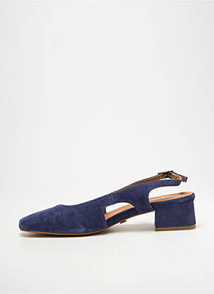 Sandales/nu pieds type de semelle amortissante talon de 4 à 6cm bleu JB MARTIN femme