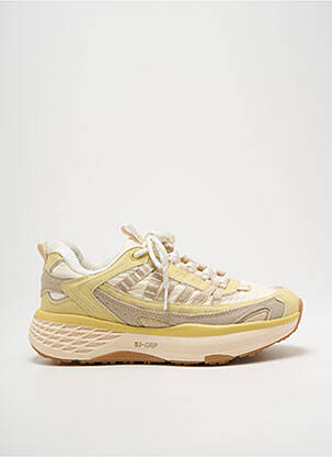 Baskets semelle amovible talon de 4 à 6cm jaune SJ femme
