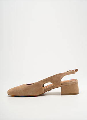 Sandales/nu pieds type de semelle amortissante talon de 4 à 6cm beige JB MARTIN femme
