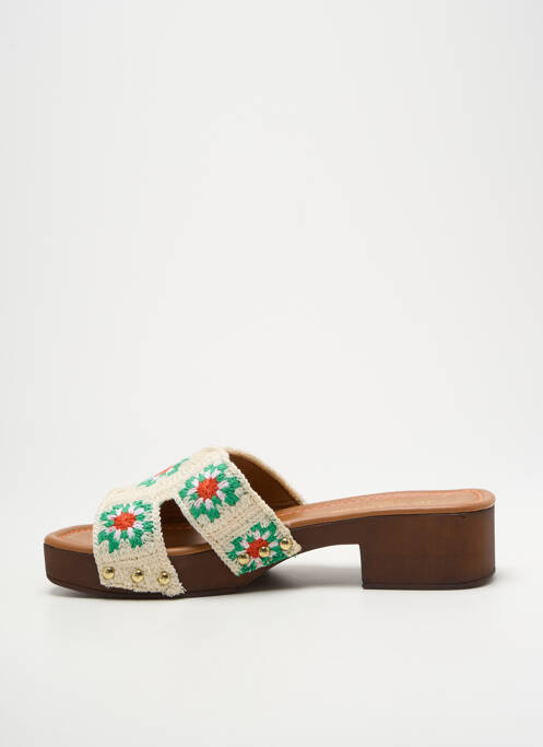 Mules/Sabots beige JB MARTIN pour femme