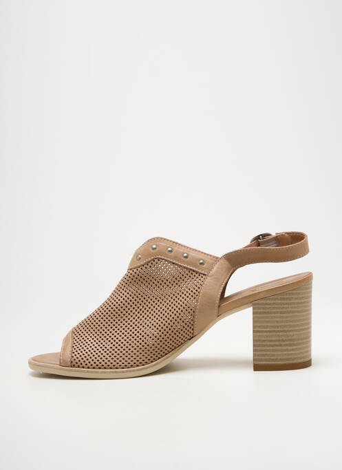 Sandales/Nu pieds beige NERO GIARDINI pour femme