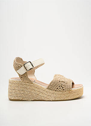 Sandales/nu pieds talon compensé talon de 4 à 6cm beige GAIMO femme