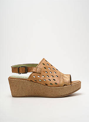 Sandales/nu pieds talon compensé talon de 4 à 6cm marron LITTLE...LA SUITE femme