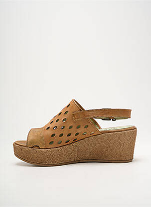 Sandales/nu pieds talon compensé talon de 4 à 6cm marron LITTLE...LA SUITE femme