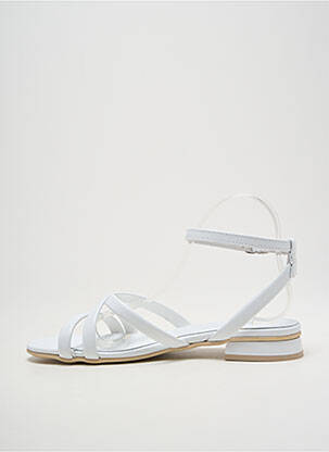 Sandales/nu pieds chiquet talon plat jusqu'à 3cm blanc NERO GIARDINI femme