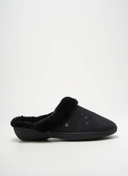 Chaussons/Pantoufles noir ISOTONER pour femme