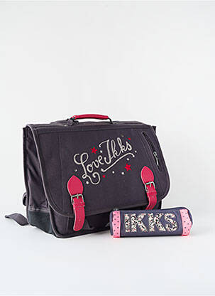 Cartable gris IKKS fille