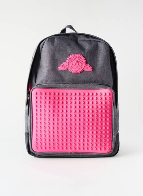 Sac à dos fermeture zippée gris EGG fille