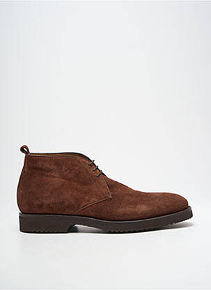 Bottines/boots nubuck bout rond marron BOLLINI homme