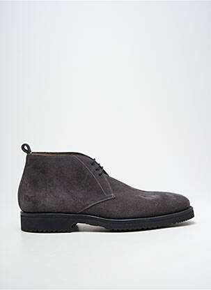 Bottines/boots nubuck bout rond gris BOLLINI homme
