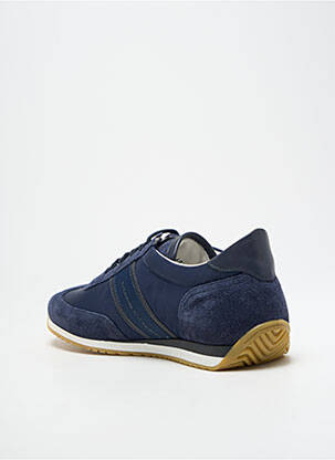 Baskets tissage satiné bout rond bleu PAUL & SHARK homme
