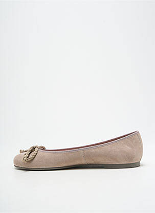 Ballerines bout rond talon plat jusqu'à 3cm beige PRETTY BALLERINAS femme