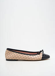 Ballerines matière lisse talon plat jusqu'à 3cm beige PRETTY BALLERINAS femme