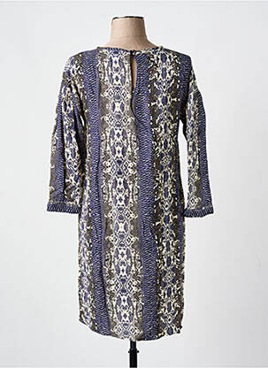 Robe mi-longue manches longues manches longues bleu TRUSSARDI JEANS femme