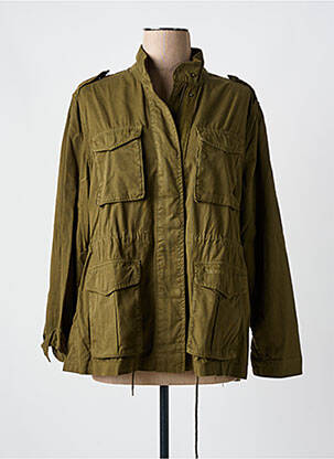 Veste casual col rond vert BARBOUR femme