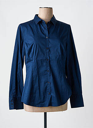 Chemisier coupe cintrée manches longues bleu TRUSSARDI JEANS femme