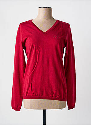 Pull coupe cintrée manches longues rouge PAUL & SHARK femme