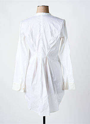 Chemisier coupe cintrée manches longues blanc GAIA BOLDETTI femme