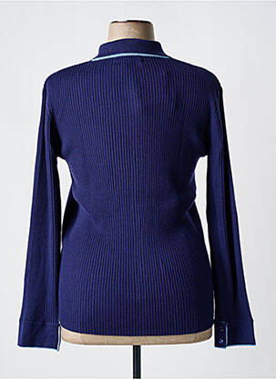 Gilet manches longues coupe cintrée bleu CROSSWAYS femme