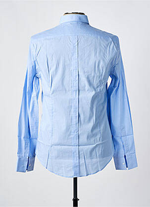 Chemise manches longues coupe cintrée bleu TRUSSARDI JEANS homme