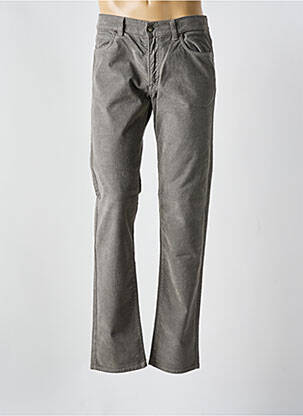 Pantalon droit tissage velours taille normale gris TRUSSARDI JEANS homme