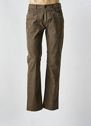 Pantalon droit tissage velours taille normale vert TRUSSARDI JEANS homme