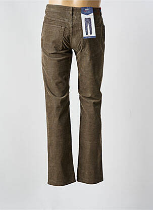 Pantalon droit tissage velours taille normale vert TRUSSARDI JEANS homme