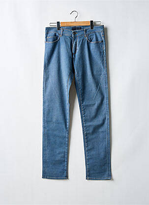 Jeans coupe droite stretch taille normale bleu TRUSSARDI JEANS homme