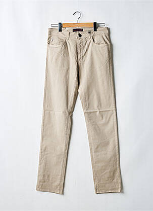 Pantalon slim stretch taille normale beige TRUSSARDI JEANS homme