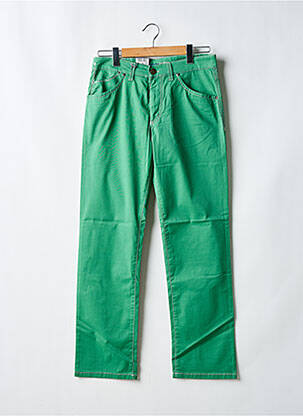 Pantalon droit stretch taille normale vert GARDEUR femme