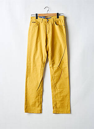 Jeans coupe droite jaune TRUSSARDI JEANS pour homme