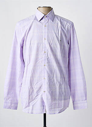 Chemise manches longues violet LACOSTE pour homme