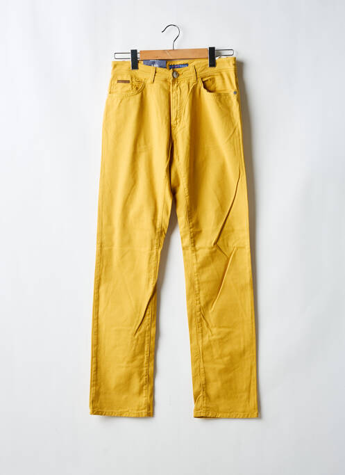 Jeans coupe droite jaune TRUSSARDI JEANS pour homme