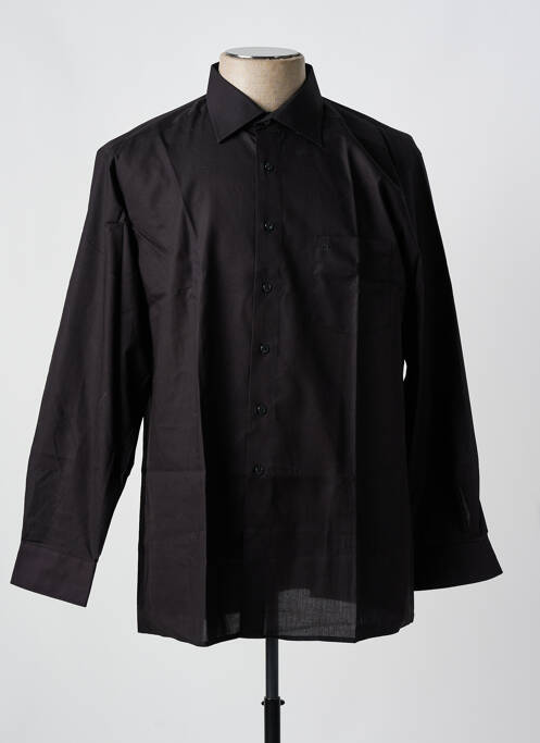 Chemise manches longues noir OLYMP pour homme