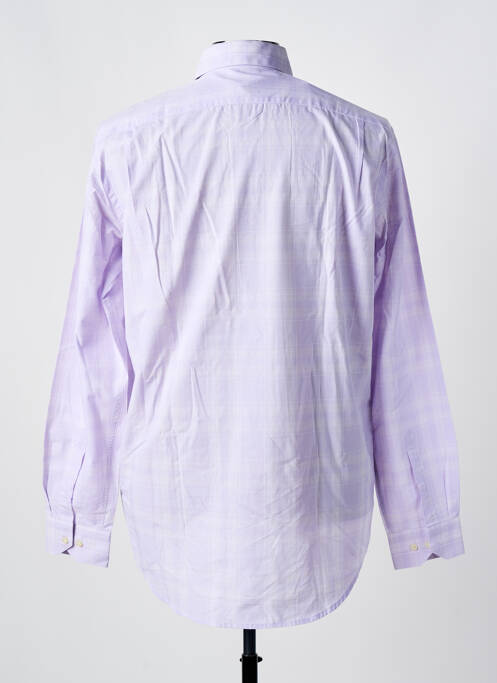 Chemise manches longues violet LACOSTE pour homme