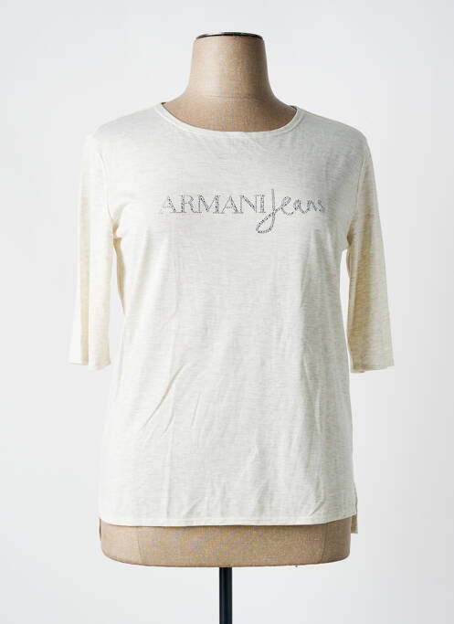 T-shirt beige ARMANI pour femme