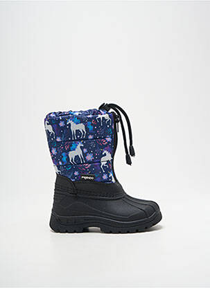 Bottes fourrée bout rond bleu FRENDO fille