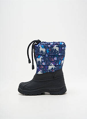 Bottes fourrée bout rond bleu FRENDO fille