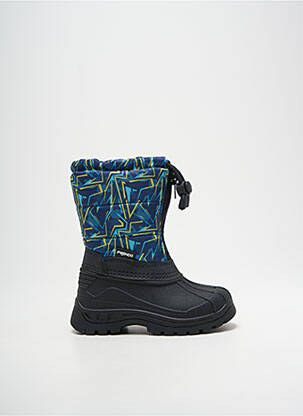 Bottes tissage satiné bout rond bleu KIDDY garçon