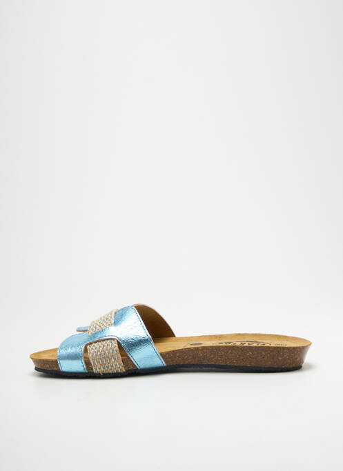 Mules/Sabots bleu PLAKTON pour femme