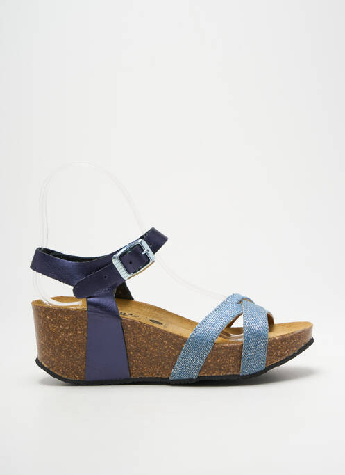 Sandales/Nu pieds bleu PLAKTON pour femme