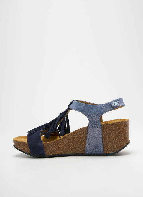 Sandales/Nu pieds bleu PLAKTON pour femme